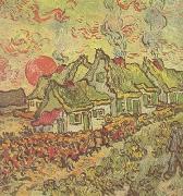 Vincent Van Gogh Cottages:Reminiscence of the North (nn04) oil painting on canvas